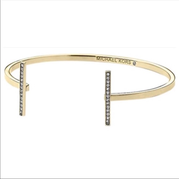 💫Michael Kors Gold Pave Crystal Bracelet NWT - Picture 1 of 2